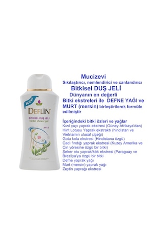 Deflin Nemlendirici Canlandırıcı Duş Jeli 300 ML