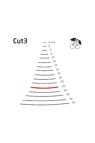 Kirschen 3103022 Düz Oluklu Ağız Oyma Iskarpela Cut3 - 22mm