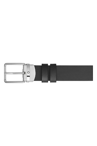 Montblanc Everyday Extreme Deri 30 Mm Çift Taraflı Kemer 222185 Siyah