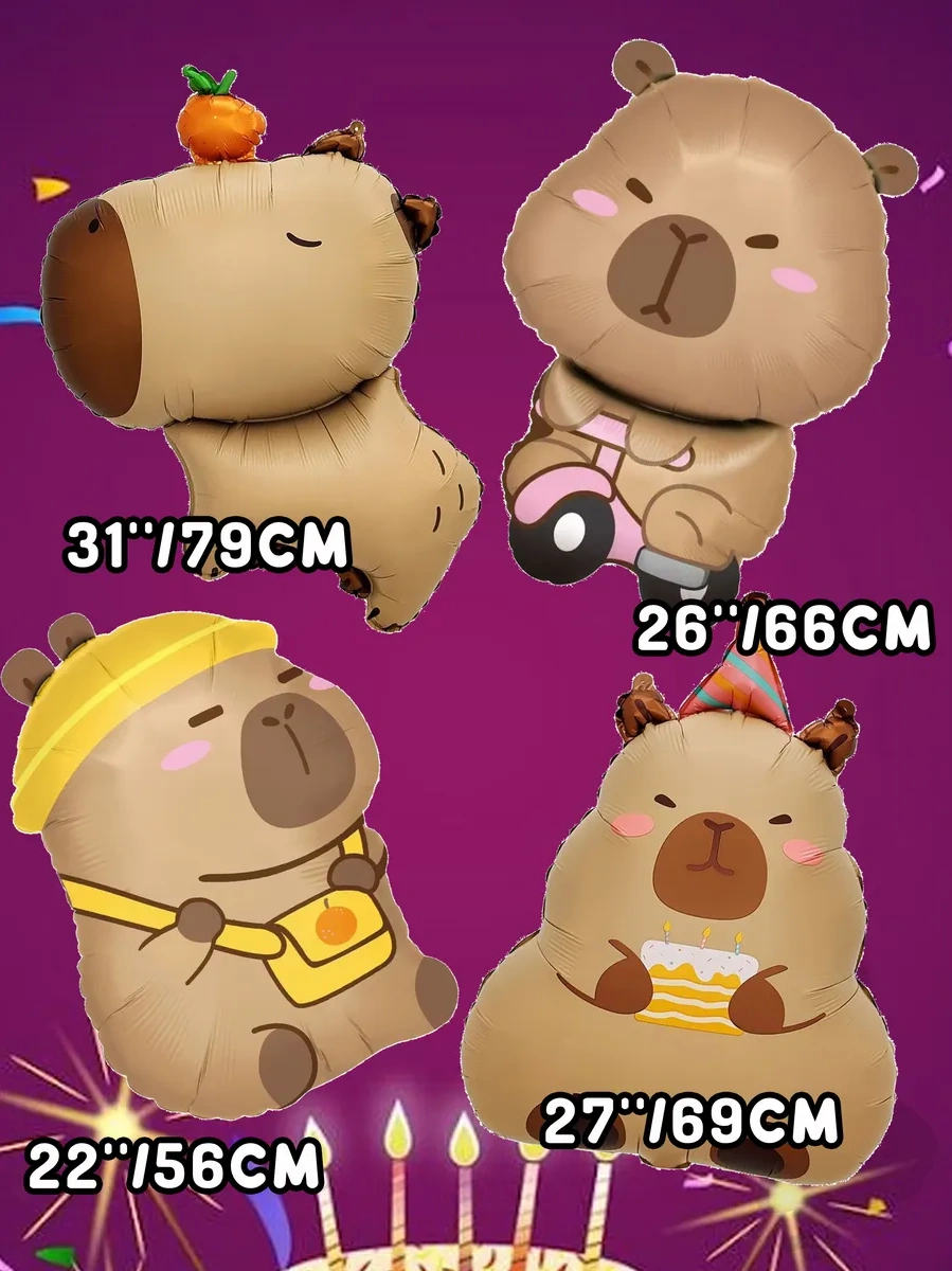 Eventbox Kapibara Hava Balonları Seti 4'lü 332773908 Bej