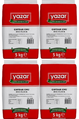 Yazar Çavdar Unu 5 Kg x 4 Paket