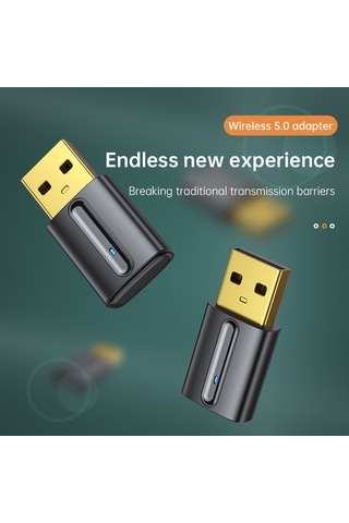 Mufunye B12 Usb Bluetooth 5.0 Transmitter Mikrofonlu Ses Aygıtı İçin Kablosuz Bağlantı,免提 Konuşma, Siyah