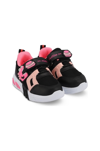 Mille PAOLINO IN Mille PANAMA IN Çocuk Siyah / Fuşya Sneaker
