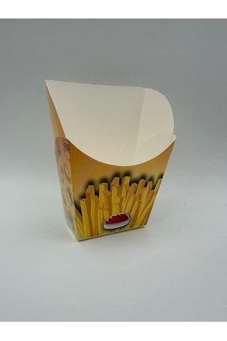 Baskılı Patates Kutusu 13x8,5x5,5cm 100 Adet