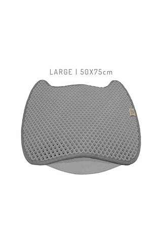 Cattie Taraklı Model Kum Toplayıcı Fonksiyonel Kedi Paspası Grey - Kedi Model L Boy 50-75cm