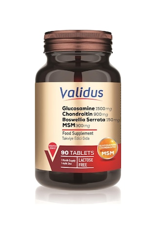 Validus Glucosamine + Chondroitin + Msm 90 Tablet