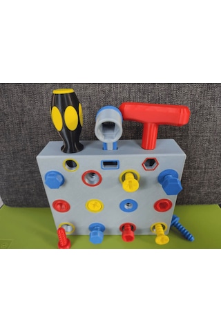 Meydora 3d Çocuk Oyuncak Tamir Tezgahı Eğitici Sök Tak Vidalama Seti 3+ Yaş