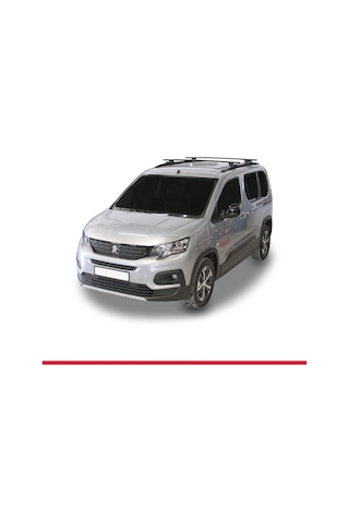 Peugeot Rifter 2023 Ve Sonrası İle Uyumlu Hook Model Anahtar Kilitli Ara Atkı Tavan Barı Siyah