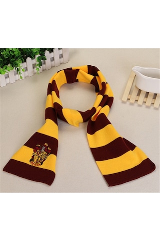 Harry Potter Ince Atkı Bordo Grıffındor Kış Sonbahar Ilkbahar Atk Çok Renkli
