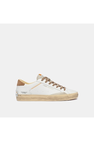 White Sneaker Erkek 190002pp8.10 Crime London Dıstressed Lo Beyaz
