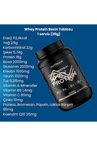 Whey Protein Tozu 2000g 80 Servis Bisküvi Aramalı Karışık