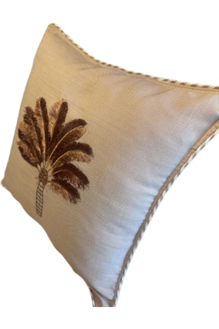 Goldroom Özel Tasarım Dolgulu Punch Desen Dekoratif Dolu Kırlent