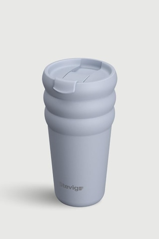 Stevig 3 Bubble Two-cap Straw Tumbler Çelik Termos 600 Ml Zen Blue St-246 Mavi