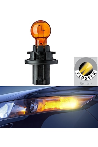12v Phılıps Sinyal Ampulü 16w Soketli Sarı Dış Dikiz Aynası Pcy16w-24wy