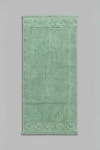Fesun Mint Yeşili Ayak Havlusu - 70x130cm, 690gr, %100 Pamuk, Spa Ve Otel Banyo Paspası, Günlük Kullanım Mint Yeşil