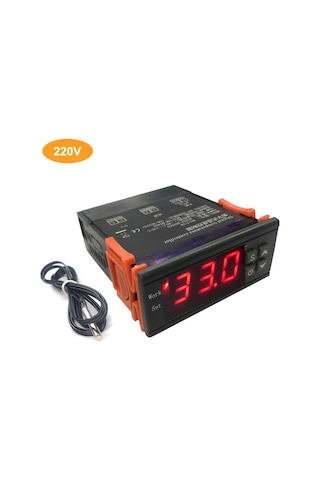 Moveevo Sıcaklık Kontrol Cihazı Mh-1210a: Akıllı Dijital Gösterge, -40 C 120 C Aralığı, 220v, Ntc Sensörlü