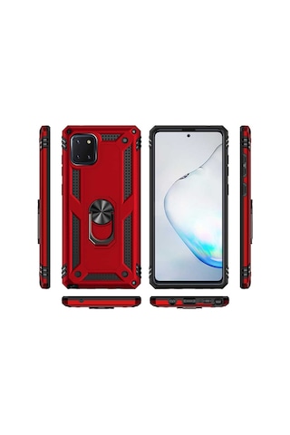Samsung Uyumlu Galaxy Note 10 Lite Kilif Zirhli Miknatisli Standli Tank 414830510