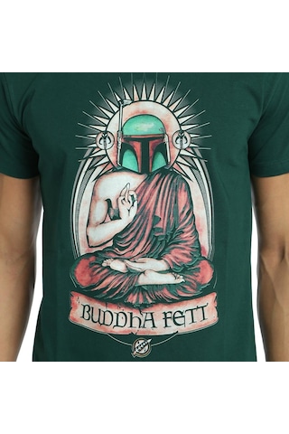 Bant Giyim - Star Wars Mandalorian Boba Fett Yeşil Erkek Tişört