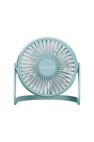 Efn-505 360 Derece Dönüş Taşınabilir Mini Masaüstü Turkuaz Usbfan