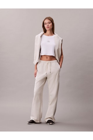 Calvin Klein Kabartma Monologo Havlu Kumaş Kadın Gri Eşofman Altı Lv047f206g-p4p Gri