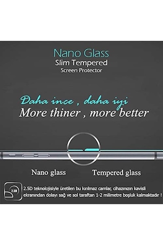 Apple iPhone Uyumlu 8 Plus Ekran Koruyucu Nano Cam 3&apos Lü Paket