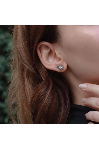 Elmas Montür Model Starlıght Dıamond Rose Gold Kaplama Gümüş Küp