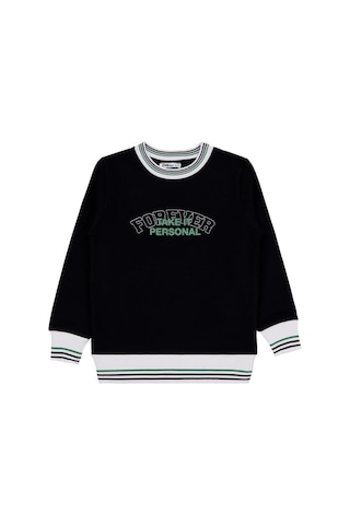 Civil Boys Foreyer Baskılı 10-13 Yaş Sweatshirt Siyah