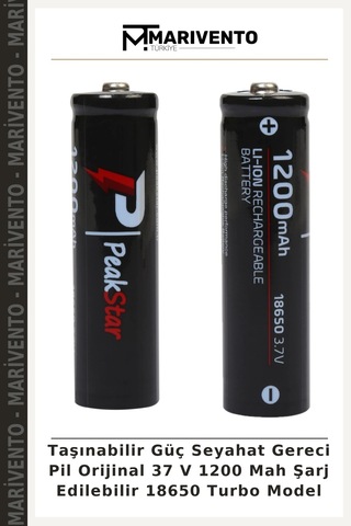 Taşınabilir Güç Seyahat Gereci Pil Orijinal 37 V 1200 Mah Şarj Edilebilir 18650 Turbo Model
