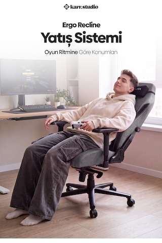 Riftwalker Ergonomik Oyuncu Koltuğu - Gri