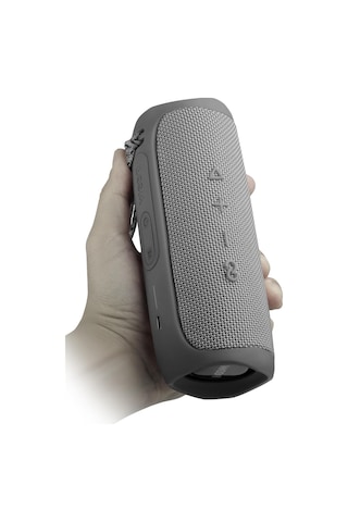 Boom Gri Taşınabilir Ses Bombası Kablosuz Bluetooth Hoparlör Speaker Yüksek Ses Çoklu Bağlantı