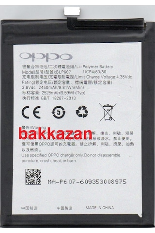 Oppo Blp607 A30 Oneplus X Batarya Pil