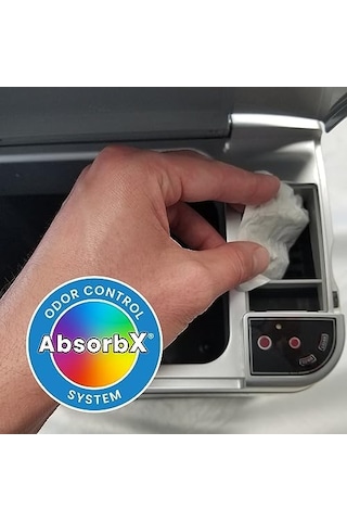 İtouchless 3&apos Lü Paket Kompakt Absorbx Koku, Çöp Kutusu Filtreleri 10l Siyah