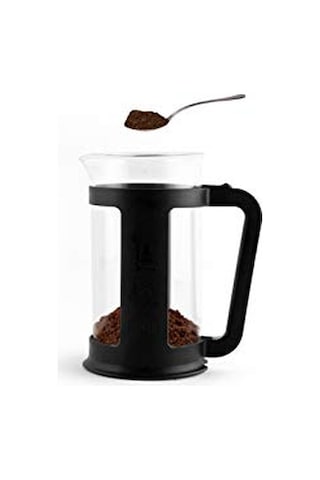 Bialetti - Smart French Press: Yaklaşık 1l Kapasiteli Kahve Hazırlayıcı - Siyah Polipropilen Gövde - Bulaşık Makinesinde Yıkanabilen Borosilikat Cam Sürahi - Paslanmaz Çelik Filtre Sistemi Enerji Sınıfı A+ Açık Mavi