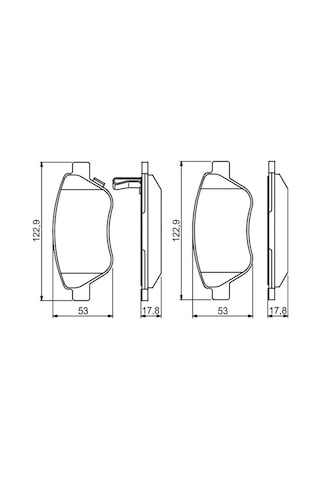 Opel Corsa D 1.4 2006-2014 Bosch Ön Balata Netpar24288