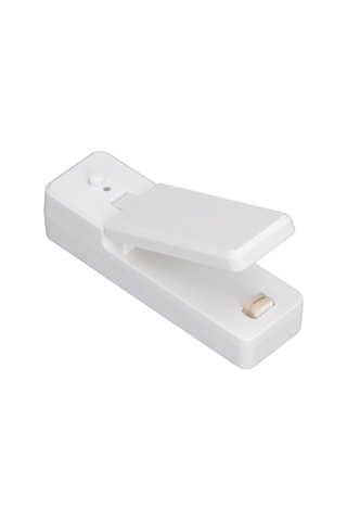 Tenfowee Ev Ve Seyahat İçin Usb Şarjlı Manyetik Mini Poşet Kapama Makinesi - Yemekleri Taze Tutan Kesici Ve Kapatici, Beyaz Beyaz