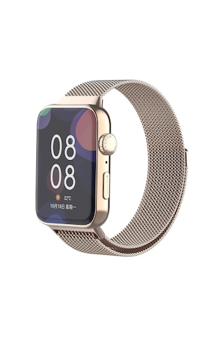 Huawei Watch Fit 3 Zore Krd-01 Metal Kordon-gold