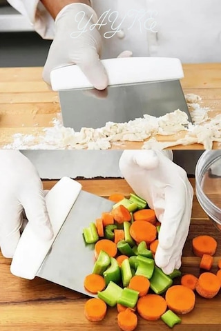 Yayke Çelik Hamur Kesme Ve Kazıma Spatulası Karışık