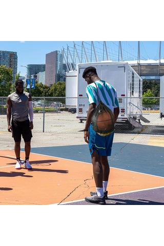 Spor Ekipmanları İçin Dayanıklı Çekme Çantaları - Basketbol İçin Ağır Hizmet Tipi Açık Depolama Kesesi Çok Renkli