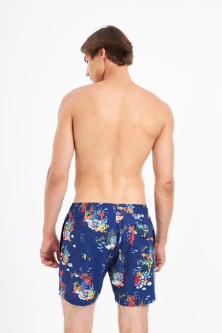 John Frank All Over Erkek Mayo Şort Jfssswl82-reefs Lacivert