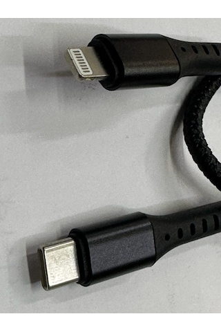 Kısa Typec Apple iPhone Uyumlu Kablo Type c Lightning 28 Cm