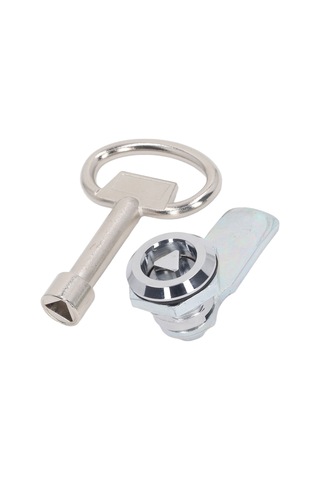 Samdoo Zinc Alloy Chrome Cam Kilit Seti, Üçgen Silindirli Dolap Kilit Ve Anahtar, Güvenli Kilitleme, Dayanıklı Ve Çeşitli Kullanim Alanları