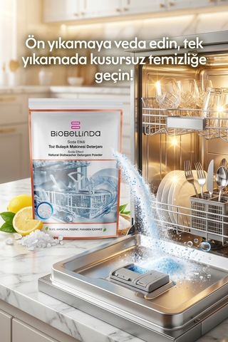 Doğal Soda Etkili Toz Bulaşık Makinesi Deterjanı 650 Ml