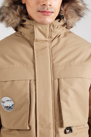 Jack & Jones Erkek Jjstar Rüzgar Geçirmez Kapüşonu Kürklü Parka 12256892 Vizon VIZON