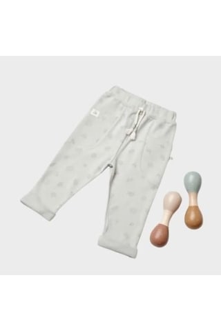 Bibaby Organik Pantolon Love Our Warth Yeşil-11641 Yeşil