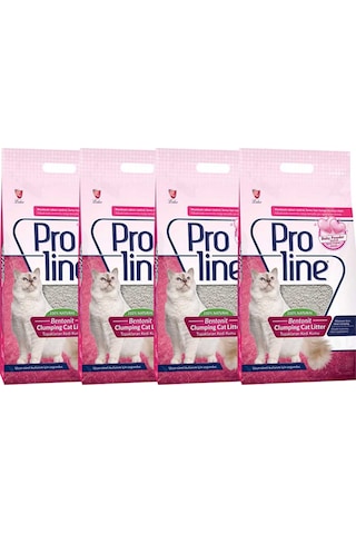 Proline Pudralı İnce Taneli Topaklaşan Bentonit Kedi Kumu 4 x 5 L