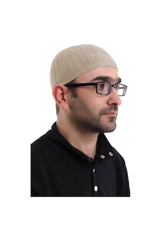 Bambu Namaz Takkesi - Bej Bej