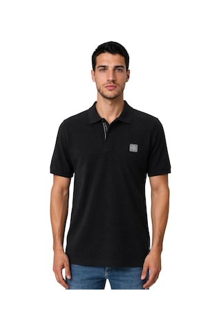 Arma Ar-ma Erkek Polo Yaka Tişört Baskisiz Basic Örme Kumaş Regular Fit %100 Pamuk 30/1 Çift Toplama Penye Pike Y31374358002 Siyah-s1