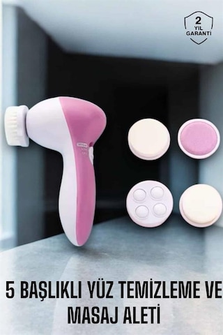 Tnabilir - 483 - Yüz Temizleme Cihazı Masaj, Peeling, Temizlik - Glblseme - 5 Başlıklı