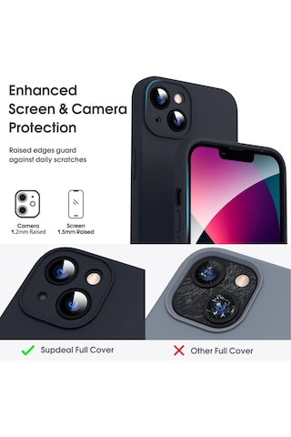 Apple Uyumlu iPhone 13 Uyumlu Kılıf Nano Slikon Kapak Siyah -