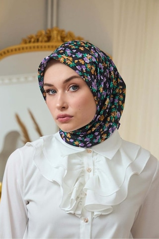 İpekhan Yaz Işıltısı Koleksiyonu Soft Eşarp 1191 - Menekşe Siyah 11 Menekşe Siyah